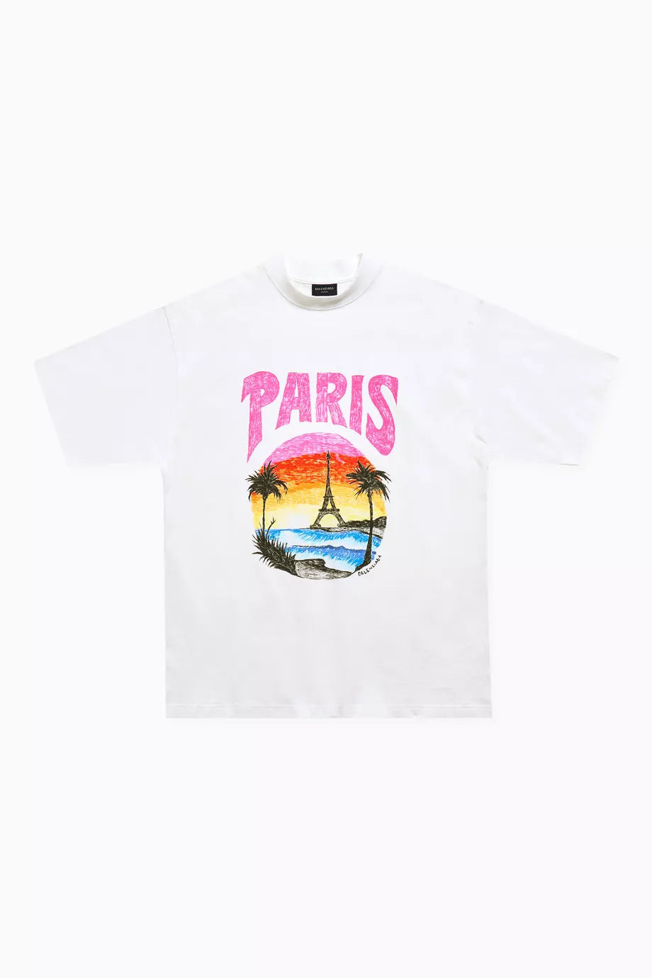 BALENCIAGA Unisex Paris Tropical Medium-fit T-shirt in Vintage-jersey