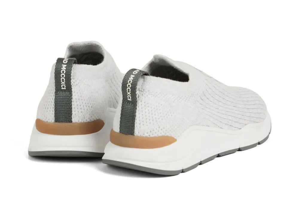 Brunello Cucinelli Cotton Crest Sneakers 'Grey'