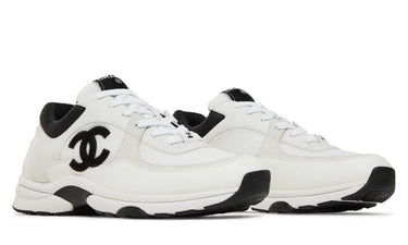 Chanel Mesh, suede & grained calfskin "White/Black"