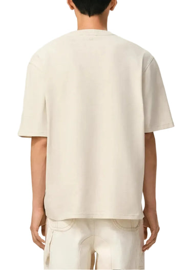 AMI Paris Ami de Coeur T-shirt "Beige / Red"