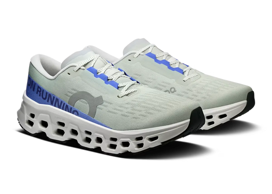 On Cloudmonster 3 "Iceberg / Ivory"