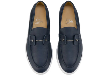 Christian Louboutin Chambeliboat Leather Loafers "Marine"