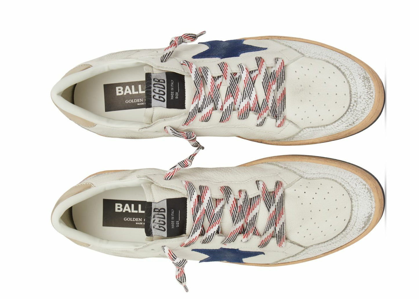 Golden Goose Ballstar "White/Navy Blue"