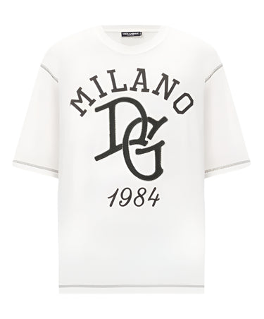 DOLCE & GABBANA T-shirt with DG logo embroidery
