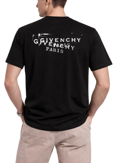Givenchy Logo-Print Cotton T-shirt "Black"