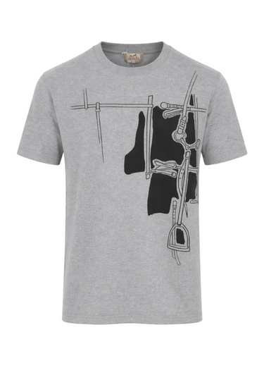Hermes Harnais en Gouache 3D T-shirt "Grey"