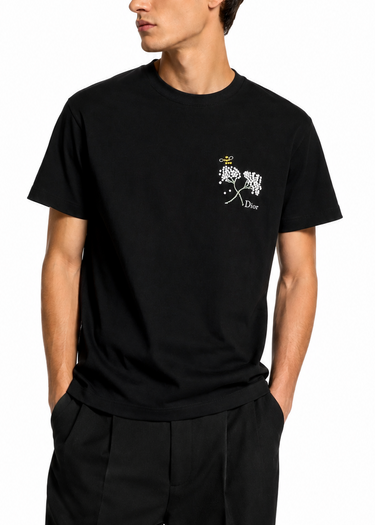 Dior Flower Bee Embroidery "Black"