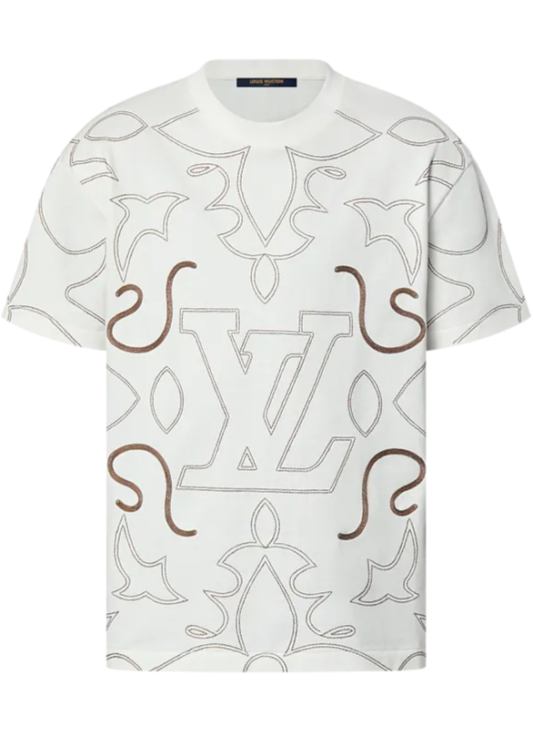 Louis Vuitton Embroidered Cotton T-Shirt