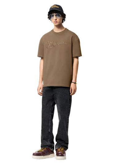 LV Embroidered Signature Cotton T-Shirt