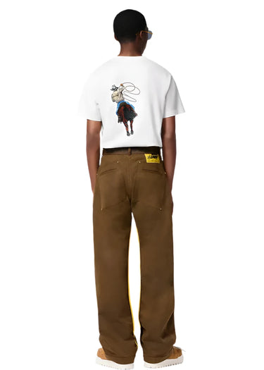 LV Graphic Embroidered Cotton T-Shirt