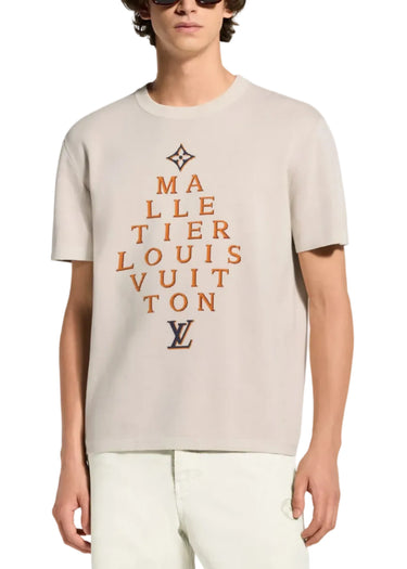 Louis Vuitton Short-Sleeved Signature Crewneck