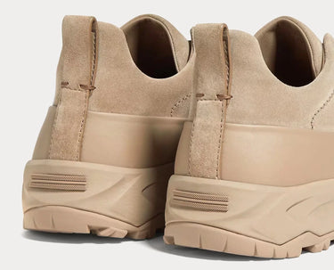 ZEGNA Triple Stitch Suede Sneakers "Light Taupe"
