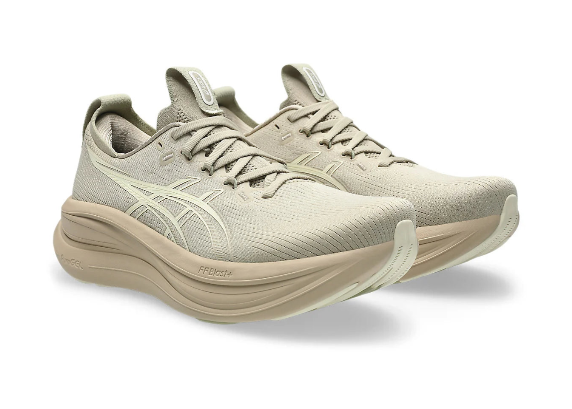 Asics Gel Nimbus 28 " Feather Grey / Cream"