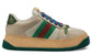 Gucci Screener low-top leather sneakers 'Cream White Green'