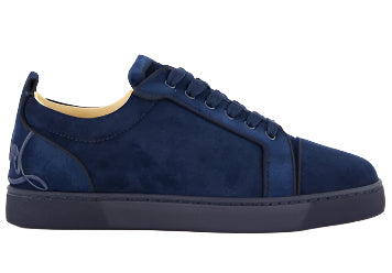 Christian Louboutin Fun Louis Junior suede "Navy Blue"
