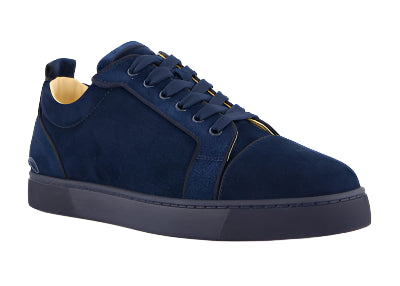 Christian Louboutin Fun Louis Junior suede "Navy Blue"
