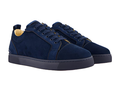Christian Louboutin Fun Louis Junior suede "Navy Blue"