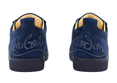 Christian Louboutin Fun Louis Junior suede "Navy Blue"
