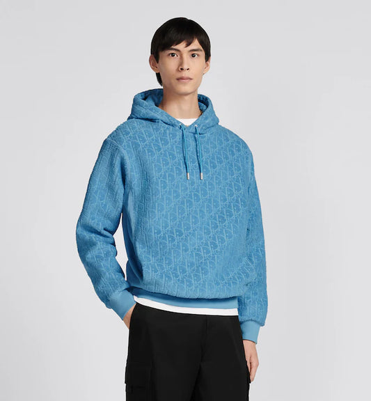 DIOR OBLIQUE RELAXED-FIT HOODED SWEATSHIRT