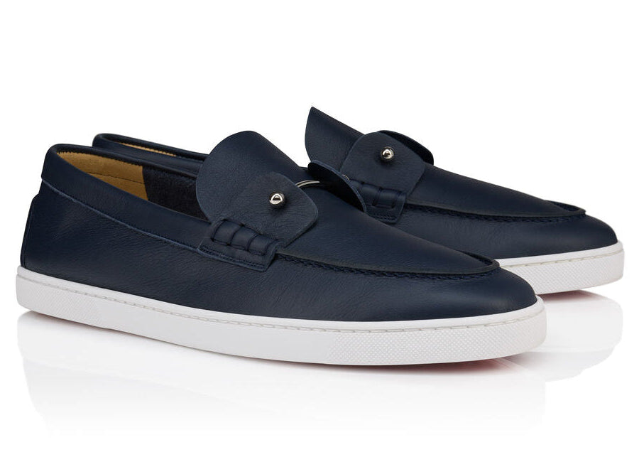 Christian Louboutin Chambeliboat Leather Loafers "Marine"