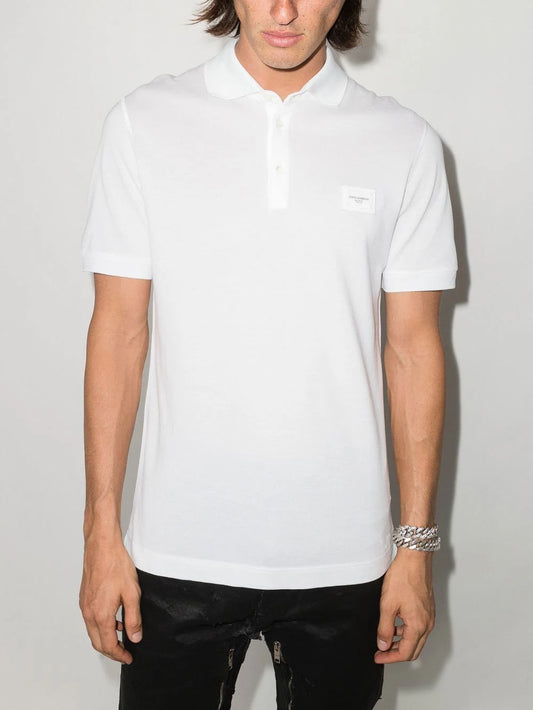 Dolce & Gabbana logo plaque polo shirt