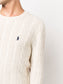 Polo Ralph Lauren logo-embroidered cable-knit jumper