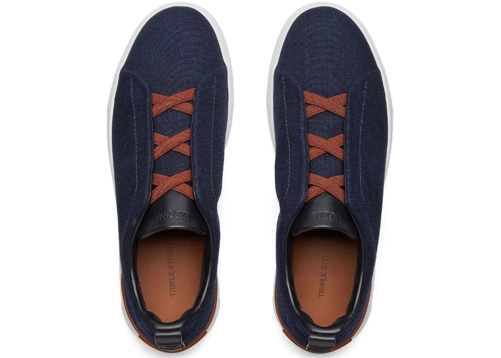 Zegna Triple Stitch Denim "Navy Blue"