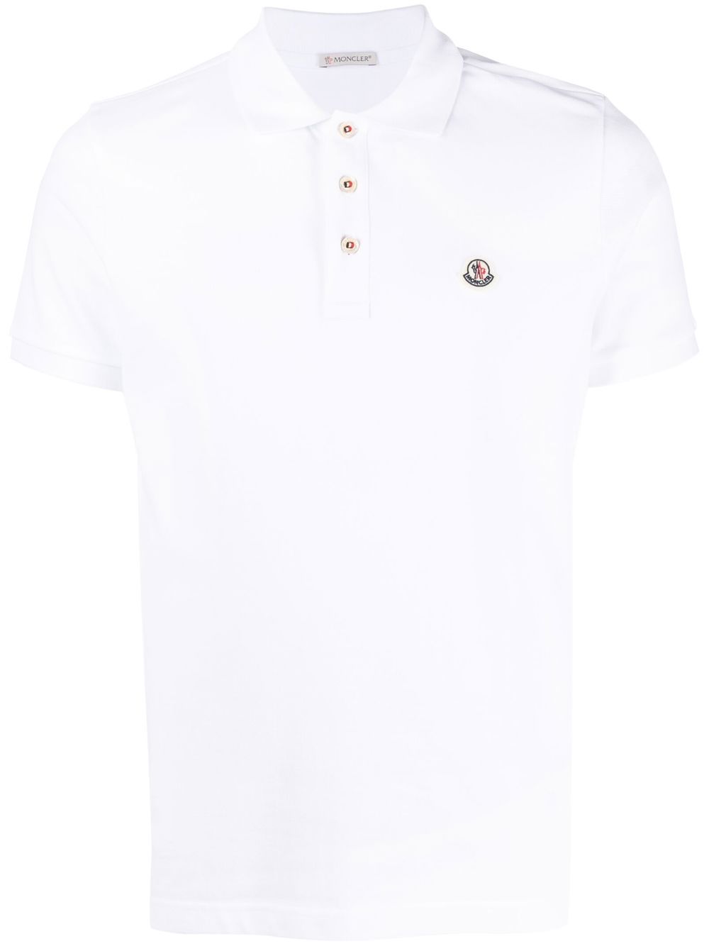 Moncler logo-patch polo shirt