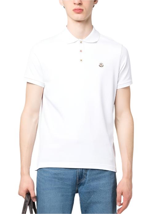 Moncler logo-patch polo shirt