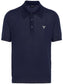 Prada Superfine wool polo shirt Navy Blue