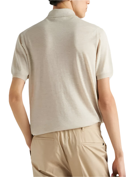 Prada Superfine wool polo shirt Beige