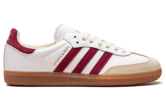 Sporty & Rich x Adidas Samba OG 'White Core Burgundy'