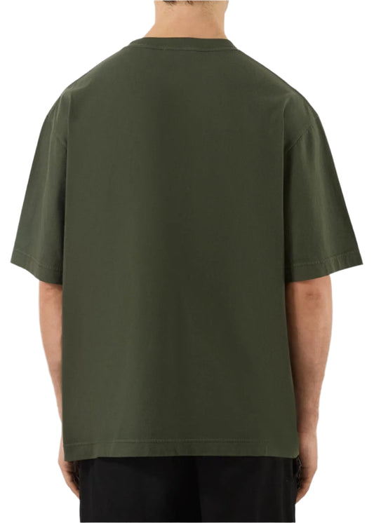 Gucci Embroidered Cotton Jersey T-Shirt Dark Green