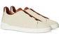 Zegna Triple Stitch Elasticated Sneakers White