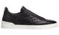Zegna Crocodile Leather Triple Stitch "Black / White "