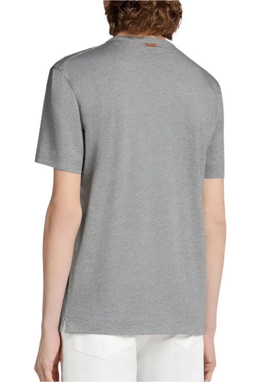 Zegna Grey cotton T-shirt