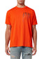 Amiri Orange Paint Drip Logo Crewneck T-Shirt