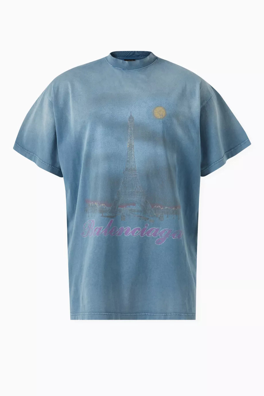 Balenciaga Unisex Paris Moon Oversized T-shirt in Vintage-jersey