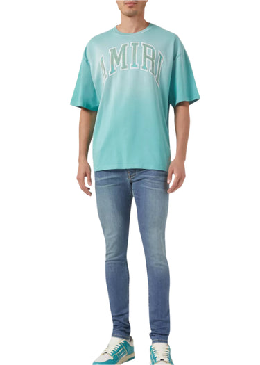 Amiri  Follow Vintage Oversized T-shirt in Cotton Blue