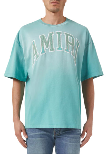 Amiri Follow Vintage Oversized T-shirt in Cotton Blue