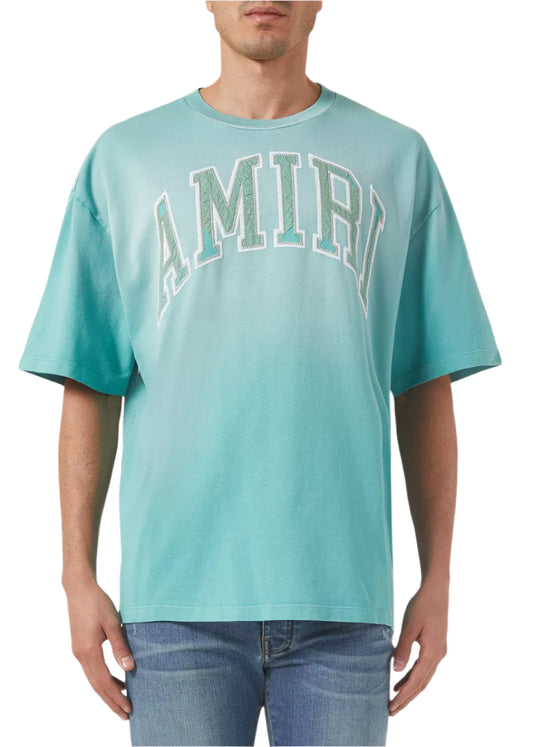 Amiri  Follow Vintage Oversized T-shirt in Cotton Blue