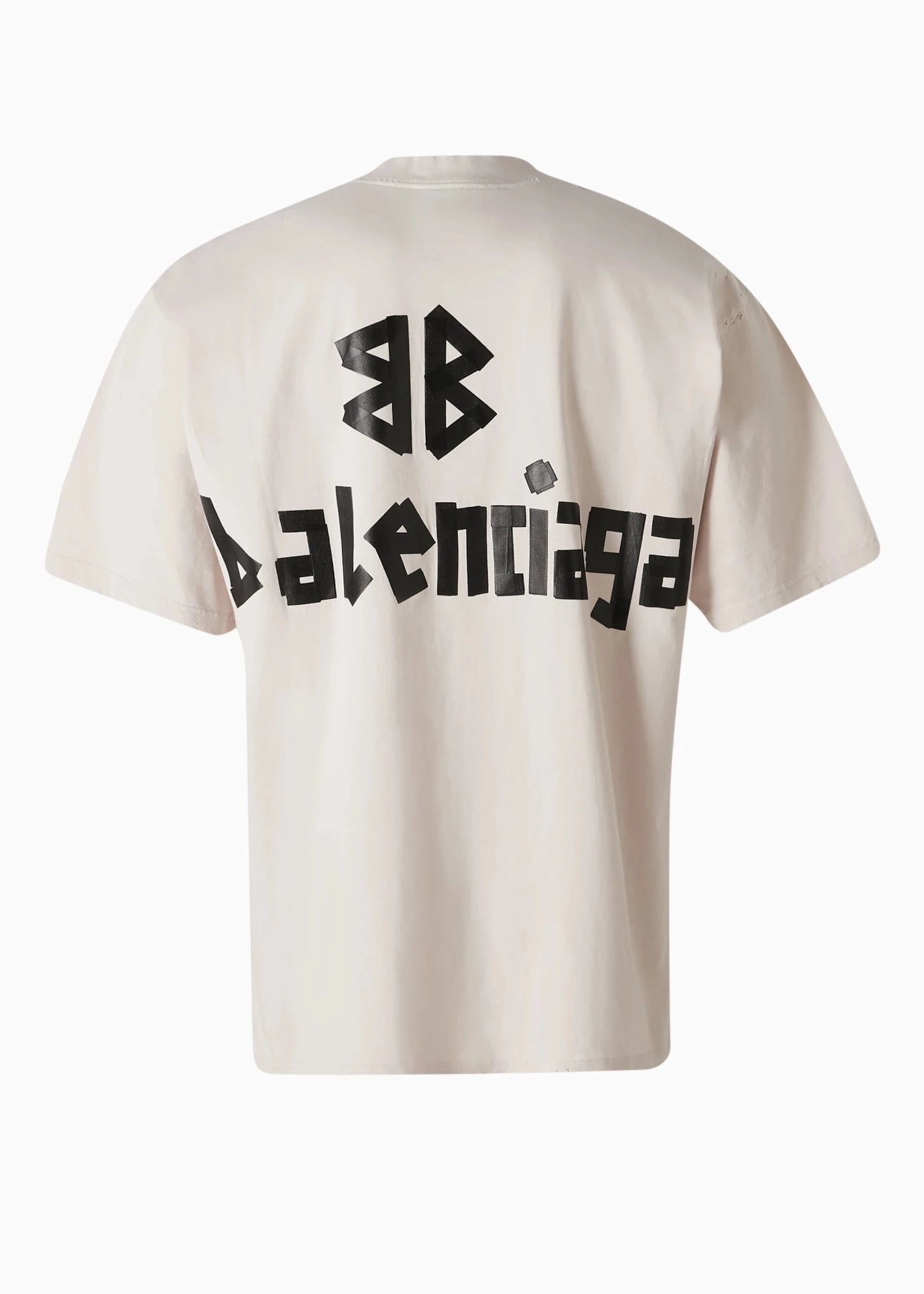 Balenciaga Unisex New Tape Type Medium-fit T-shirt in Vintage-jersey White