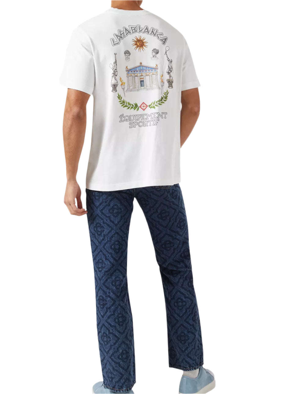 Casablanca The Temple Of Sport T-Shirt White