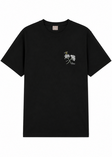Dior Flower Bee Embroidery "Black"