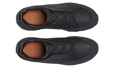 ZEGNA Triple Stitch Monte Sneakers "Black"
