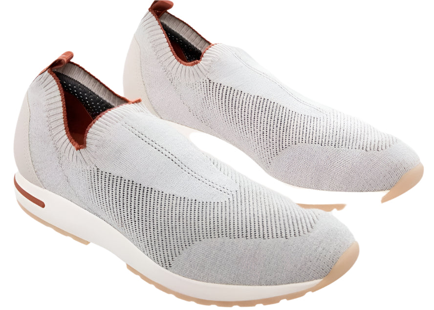 Loro Piana Gray wool sneakers for men