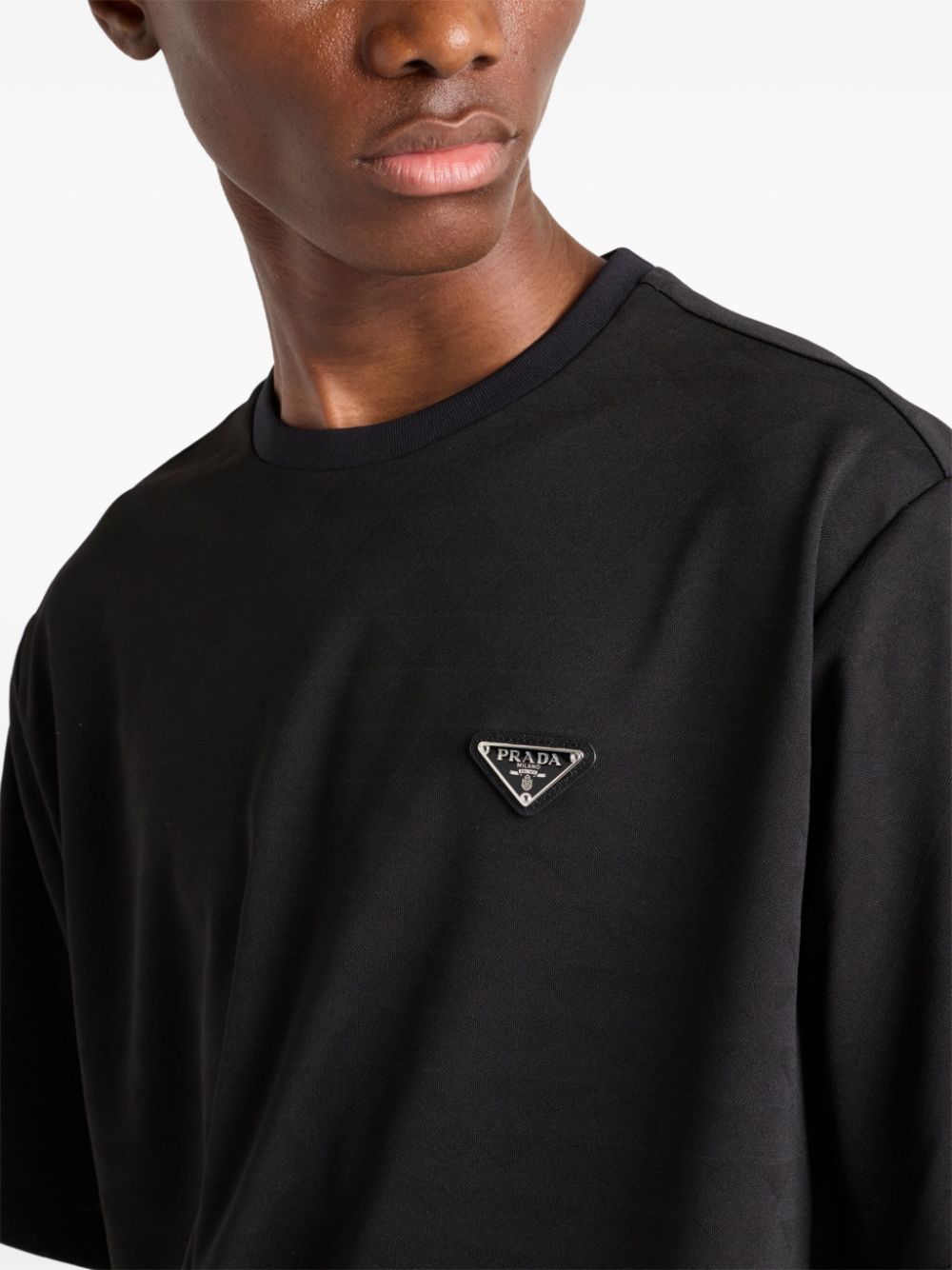 Prada technical-jersey T-shirt