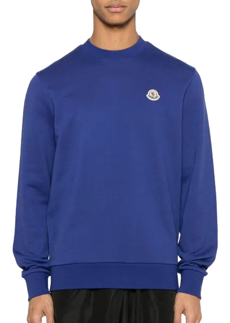 Moncler Logo Cotton Sweatshirt 'Navy Blue'