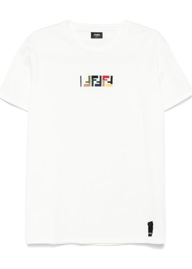 Fendi White cotton t-shirt