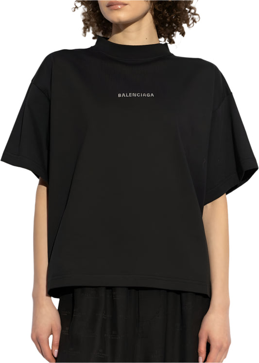 Balenciaga logo-studded T-shirt "Black"